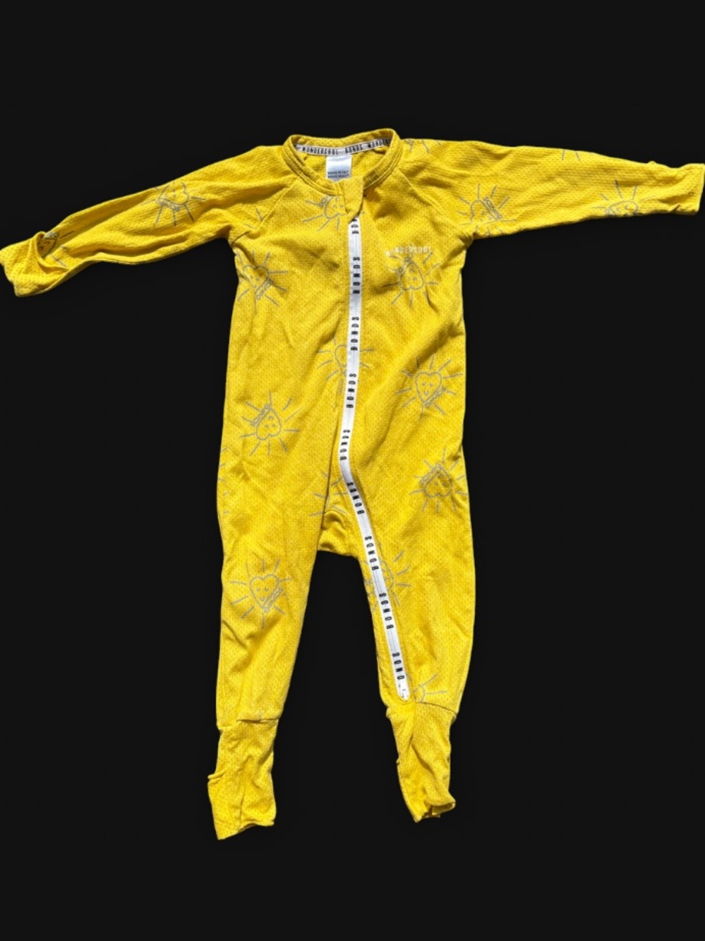 6-12-M Bonds | Wondercool Wondersuit Yellow Sun Print One-Piece Romper